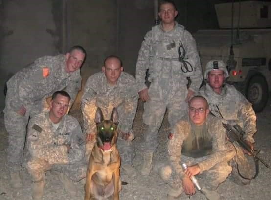 Eric and QRF team Including Bomb Sniffing Dog.jpg