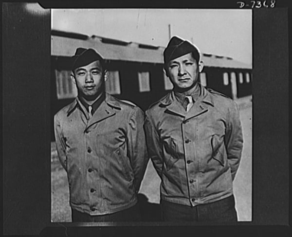 Chinese American Officers get rank