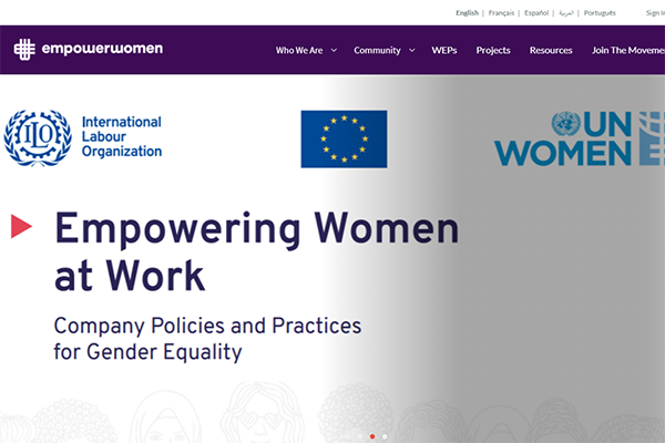 Empower Women website screenshot.