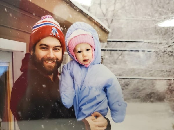 Dan with his daughter, Charlotte