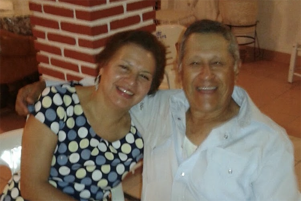 Claudia Gomez's parents laughing, present day.