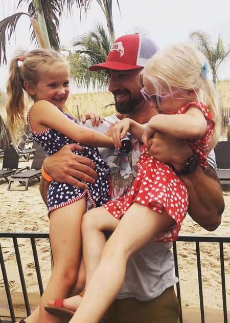 Derek Kimmerle is a customer success manager at Populus Group. He is pictured here with his two nieces.