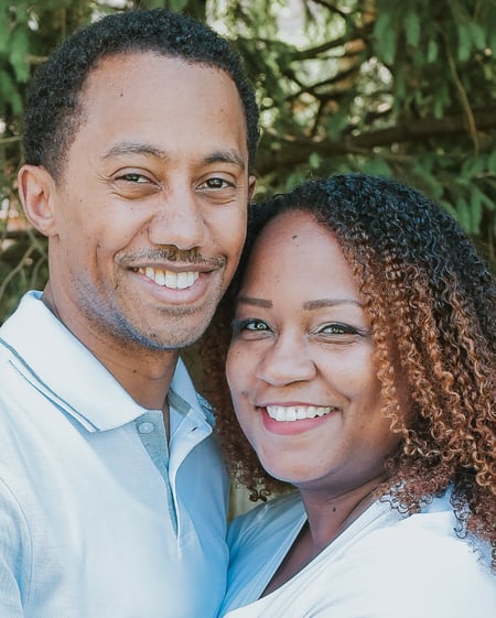 Mario Lambert is a director of strategic sales and partnerships at Populus Group. Here he is pictured with his wife, Tanesha Lamber, who is starting the "guilt-free ambition" movement for entrepreneurial moms.