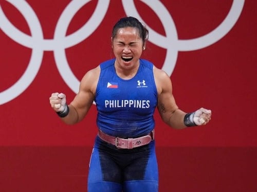 Photo of weightlifter Hidilyn Diaz